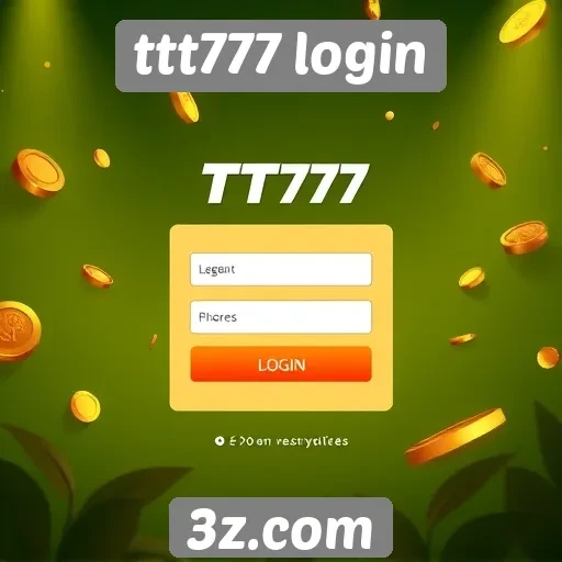 Interface do ttt777 login é amigável e acessível